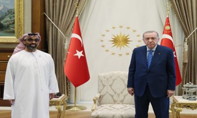 Cumhurbaşkanı Erdoğan, Birleşik Arap Emirlikleri Ulusal Güvenlik Danışmanı Al Nahyan’ı kabul etti