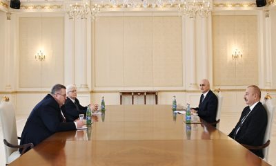 İlham Aliyev bugün Rusya Federasyonu Başbakan Yardımcısı Alexei Overchuk’u kabul etti