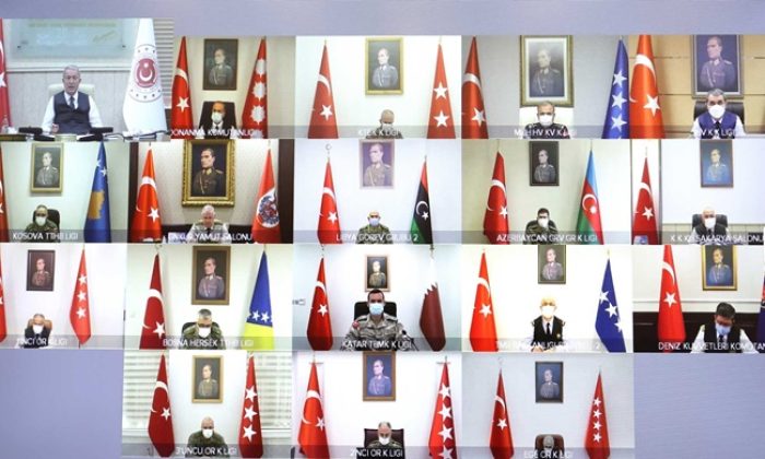 Millî Savunma Bakanı Hulusi Akar Başkanlığında Video Telekonferans Yöntemiyle Toplantı Yapıldı