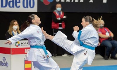 Spain dominate in Kata as France and Russia prevail in Kumite at #Karate1Pamplona