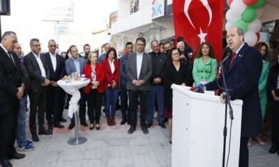Cumhurbaşkanı Ersin Tatar, KKTC Muhtarlar Derneği Genel Merkez binasının açılışını yaptı