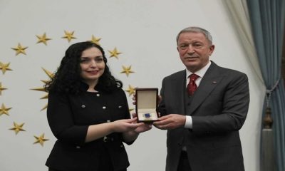 Millî Savunma Bakanı Hulusi Akar’a, Kosova Cumhurbaşkanlığı Askerî Madalyası Tevcih Edildi