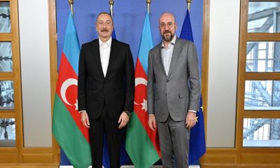 İlham Aliyev, Avrupa Birliği Konseyi Başkanı Charles Michel ile görüştü.
